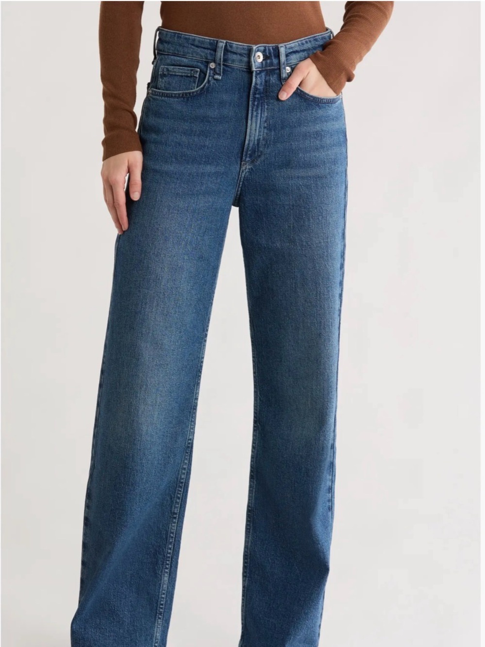 Rag & Bone Lori Mid Rise Wide Leg Jeans ✨